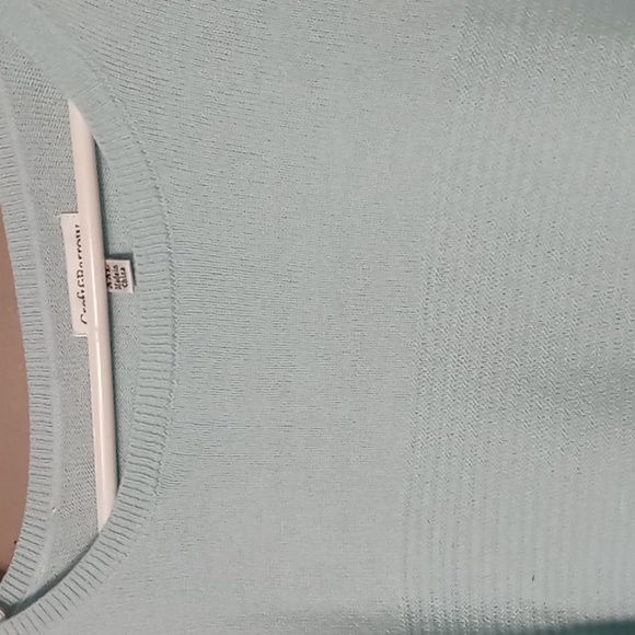 Croft & Barrow Light Blue Ribbed Sweater XXL - Picture 3 of 6